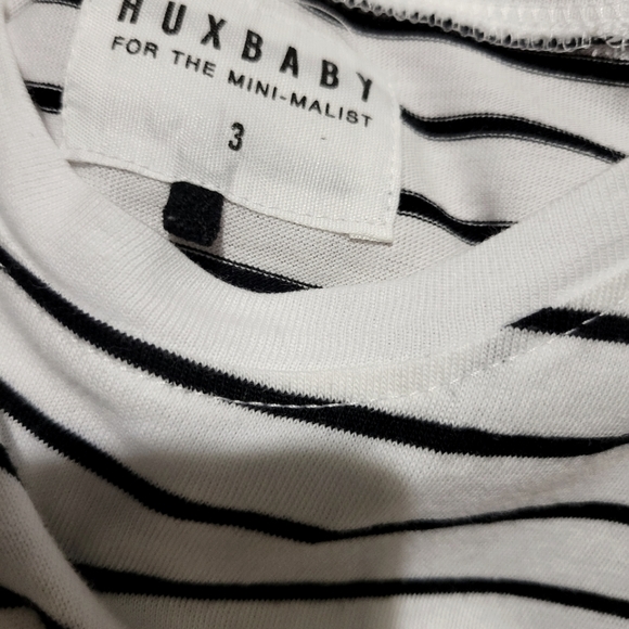 HUXBABY Striped Hi-Low Swirl dress - Picture 2 of 2